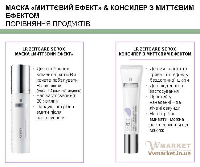 Для мгновенного эффекта и поразительного результата Serox Instant Skin Perfector