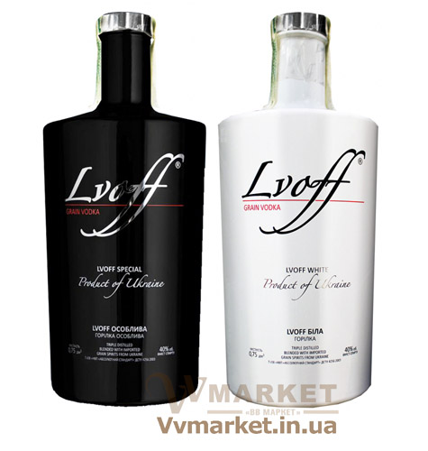 Купить Водка "Lvoff White" (белая), зерновая, 0.75л  с доставкой Киев, Одесса, Харьков, Днепропетровск, Ровно, Запорожье, Полтава, Каменец-Подольский, Борисполь, Сумы, Луцк, Кузнецовск, Кривой Рог, Трускавец, Бровары, Николаев,  Коломыя, вся Украина