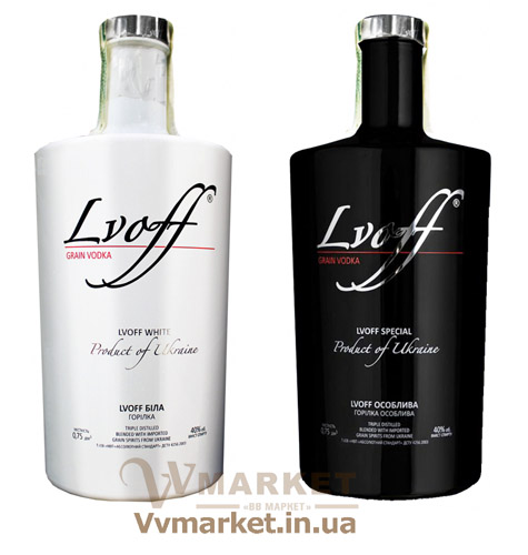 Купить Водка "Lvoff Black" (черная), зерновая, 0.75л с доставкой Киев, Одесса, Харьков, Днепропетровск, Ровно, Запорожье, Полтава, Каменец-Подольский, Борисполь, Сумы, Луцк, Кузнецовск, Кривой Рог, Трускавец, Бровары, Николаев,  Коломыя, вся Укр