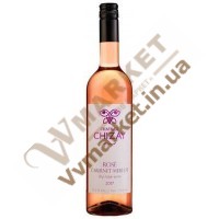 Вино Розе (ROSÉ CABERNET-MERLOT) рожеве сухе 0.75л Чизай