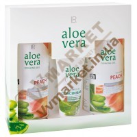 Набор Aloe Vera питьевой гель Персик и Aloe Vera концентрат, подарочный