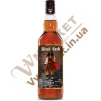 Напій алк. міцний трост. "Black Jack Black" Captain 40%, 0.5л СКЗ