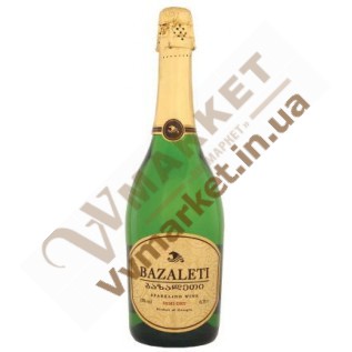 Шампанское Bazaleti полусухое, 0.75л с доставкой вся Украина
