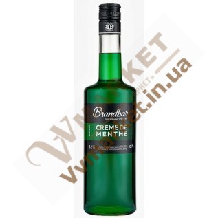Ликер мятный Brandbar Crème de Menthe, 0.7л с доставкой вся Украина