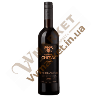 Вино Блауфранкиш (Blaufrankisch) красное, полусухое, 0.75л Чизай с доставкой вся Украина