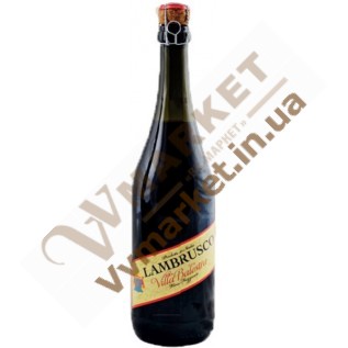Вино игристое Ламбруско Villa Balestra Lambrusco Emilia Rosso, красное, сладкое, 0.75л с доставкой вся Украина