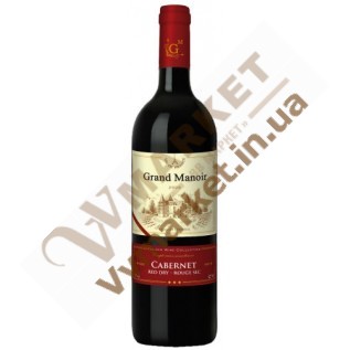 Вино Grand Manoir Каберне (CABERNET), красное сухое, 0,75л​ с доставкой вся Украина
