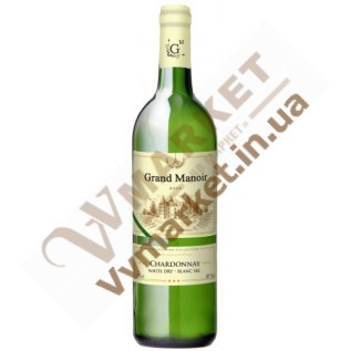 Вино Grand Manoir Шардоне (CHARDONNAY) Белое сухое, 0.75л​ с доставкой вся Украина
