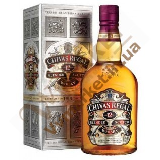 Виски Chivas Regal 12 лет 40% 1,0л в кор. Шотландия с доставкой вся Украина