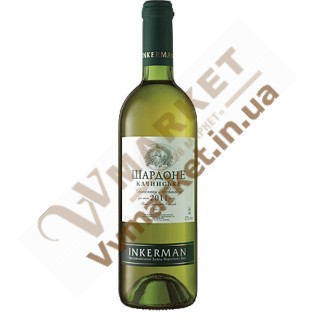 Вино Шардоне  Качинське біле, сухе 0.75л.