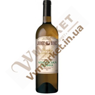 Вино Алазанская долина Jorge wine, белое полусладкое, 0.75л с доставкой вся Украина