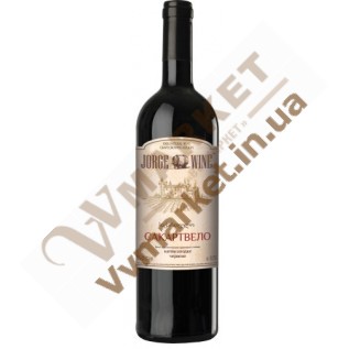 Вино Сакартвело Jorge wine, красное полусладкое, 0.75л с доставкой вся Украина