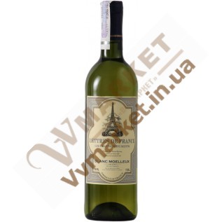 Вино Леттр Де Франс Блан, біле, н/сол., 0,75л. Франция с доставкой вся Украина