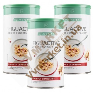 ФигуАктив Хлопья для контроля веса с клюквой Lifetakt Figu Active, набор 3шт по 450г с доставкой Украина, Россия, Казахстан