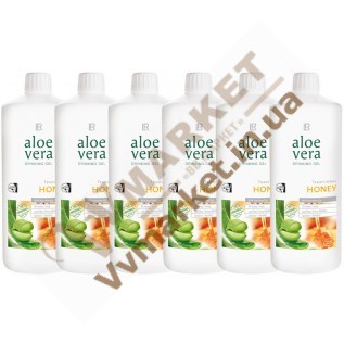 Aloe Verа гель питьевой Алоэ Вера (Алоє Вера)с добавкой Мед, набор 6шт. по 1л с доставкой вся Украина