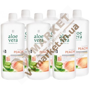 Aloe Verа гель питьевой Алоэ Вера (Алоє Вера) с добавкой Персик, набор 6шт. по 1л с доставкой вся Украина