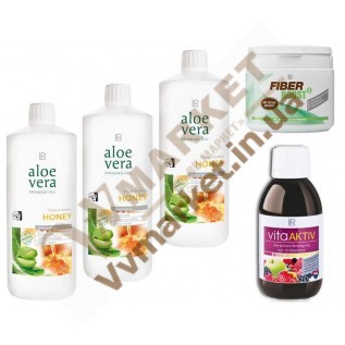 Aloe Verа гель питьевой Алоэ Вера (Алоє Вера) с добавкой Персик, набор  Мягкое очищение, LR с доставкой вся Украина