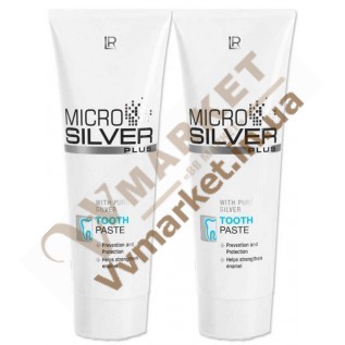 MicroSilver Plus Зубная паста, набор из 2штх75 мл, LR с доставкой вся Украина
