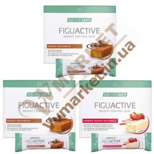 Диетичный батончик ФигуАктив (FiguActive) набор 3 коробки, 3х6x60г с доставкой вся Украина