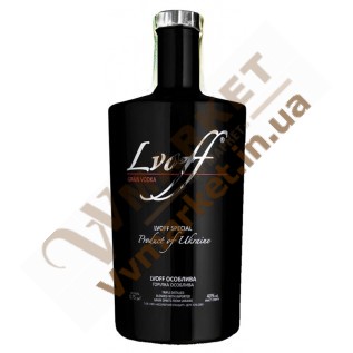Водка "Lvoff Black" (черная), зерновая, 0.75л с доставкой вся Украина