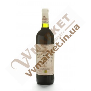 Вино Масандра Ай-Серез, красное, крепленое, десертное, 0,75л с доставкой вся Украина