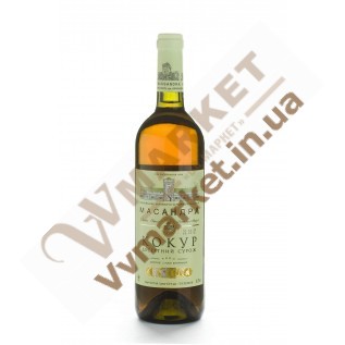 Вино Массандра Кокур Десертный Сурож, крепленое, десертное, белое 0.75л с доставкой вся Украина