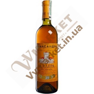 Вино Массандра Мадера Массандра, белое, крепкое, десертное, 0.75л с доставкой вся Украина