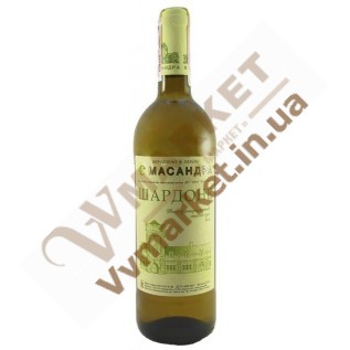 Вино Шардоне сухое белое 0.75л, Массандра с доставкой вся Украина
