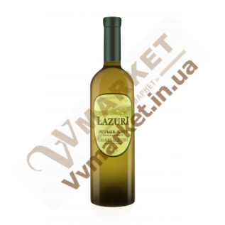 Вино Цинандали Lazuri белое, сухое, 0.75л Грузия  по доступной цене с доставкой вся Украина