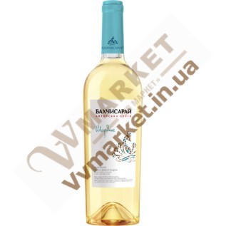 Вино Бахчисарай Шардоне, 0.75л с доставкой вся Украина