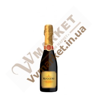 Вино игристое Prosecco Valdobbiadene Giall'Oro экстра сухое белое Ruggeri 0.375л с доставкой вся Украина