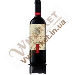 Вино Алазанская долина красное, полусладкое (Georgian legend) 0.75л с доставкой вся Украина