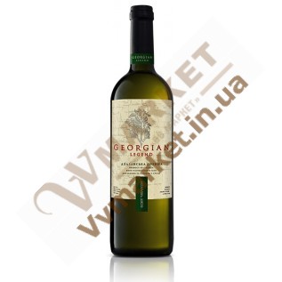 Вино Алазанская долина белое, полусладкое (Georgian legend) 0.75л с доставкой вся Украина