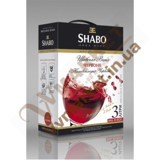 Вино (Шабо) BAG&BOX красное, полусладкое, 3л с доставкой вся Украина