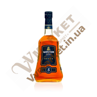 Коньяк "Шустов" 5* 0,5л с доставкой вся Украина