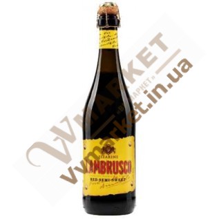 Вино игристое Ламбруско (Sizarini Lambrusco) красное полусладкое 0.75л, Италия с доставкой вся Украина