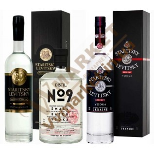 Водка Staritsky Levitsky Подарочный набор с доставкой вся Украина