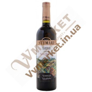 Вино Stumari Саперави, красное, сухое, сортовое, 0.75л с доставкой вся Украина