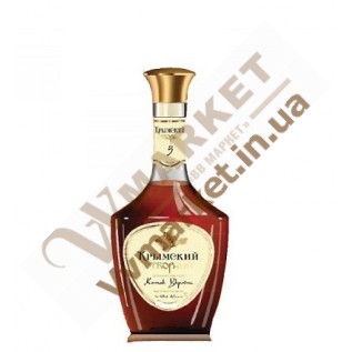 Коньяк Кримський вітбірний 5* 40% 0,5л у кор.