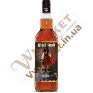 Напиток алкогольный "Black Jack Black" Captain 40%, 0.7л СКЗ с доставкой вся Украина,  г. Киев, Полтава, Харьков, Днепропетровск