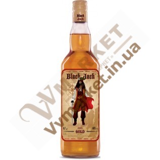 Напиток алкогольный  "Black Jack Gold" Captain 40%, 0,7л. СКЗ с доставкой вся Украина,  г. Киев, Полтава, Харьков, Днепропетровск