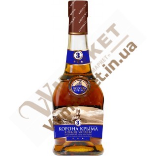 Коньяк Корона Криму 3 зір. 40% об. 0,5л.