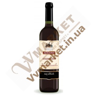 Вино Алазанское  "Алаверди", красное полусладкое, 0.75л с доставкой вся Украина