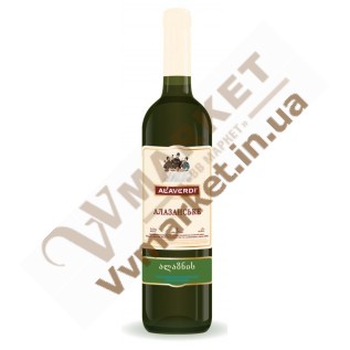 Вино Алазанское  "Алаверди", белое полусладкое, 0.75л с доставкой вся Украина