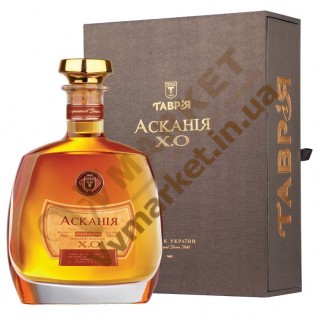 Коньяк Таврия Аскания X.O.10 y.o. короб 0.7л с доставкой вся Украина