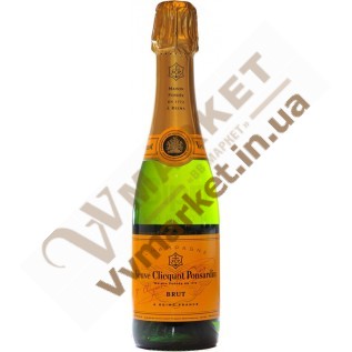 Шампанское Вивье Клико (Veuve Clicquot) брют белое, 0.375л, Франция  с доставкой вся Украина