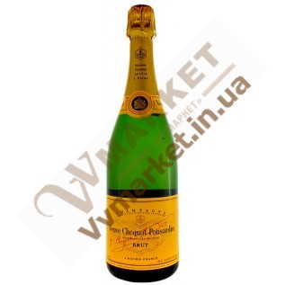 Шампанское Вивье Клико (Veuve Clicquot) брют белое, 0.75л, Франция  с доставкой вся Украина