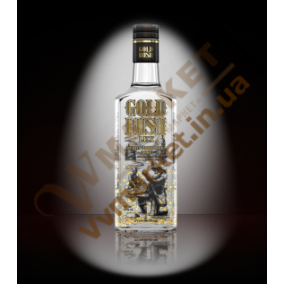 Водка Золото Полуботка Золотая Лихорадка Люкс (Gold Rush Lux) 40% 0.5л с доставкой вся Украина